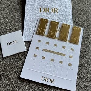 Dior Beauty Gold Bookmarks